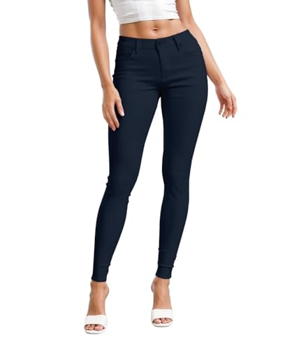 Hybrid Damen Hyper Ultra Stretch Comfy Skinny Hose, Capri, Bermuda, navy, X-Large Kurze Schlauch von Hybrid & Company