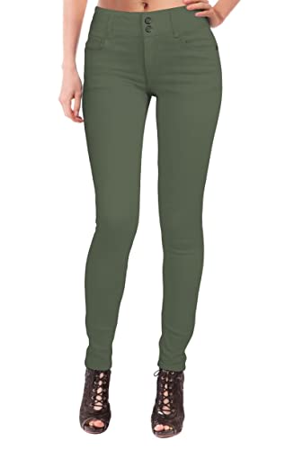 Hybrid & Company Damen Butt Lift V2 Super Comfy Stretch Denim Skinny Jeans, Oliv/Blatt für mich (Leaf It to Me), 48 Mehr von Hybrid & Company