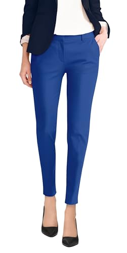 Hybrid & Company Sehr bequeme Stretch-Hose für Damen, schmale Passform, Chinohose mit Tasche, Königlich (Royal), 39 von Hybrid & Company