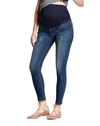 Hybrid & Company Stilvolle und bequeme Damen-Umstandsjeans, super dehnbar, Pm5471grsk-medium Was, Small von Hybrid & Company