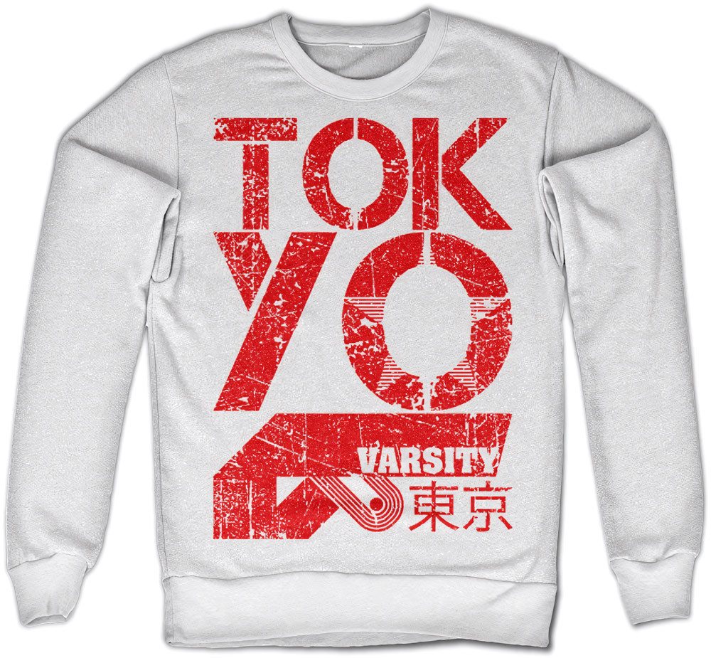 Hybris Rundhalspullover Tokyo Varsity Sweatshirt von Hybris
