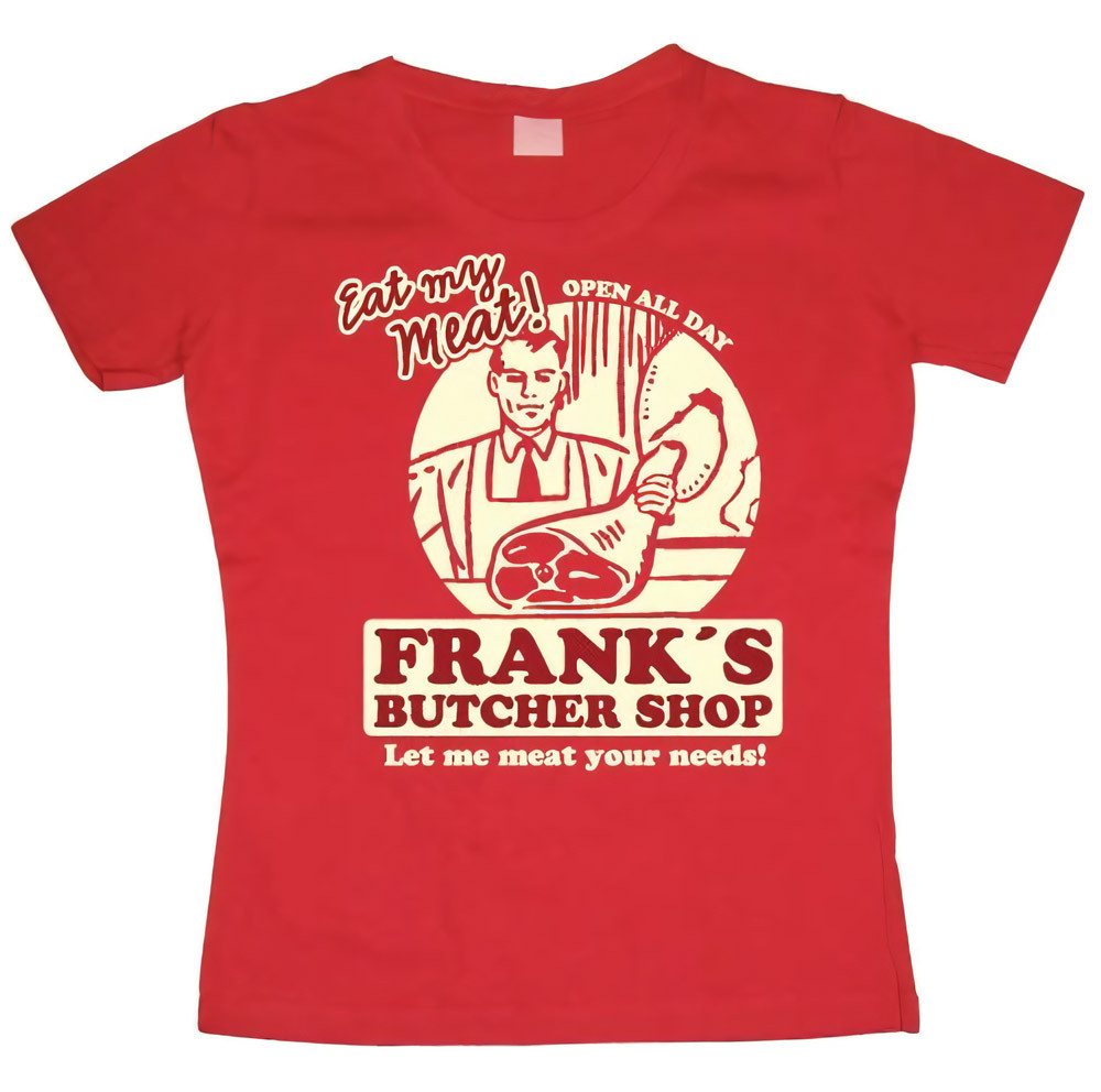 Hybris T-Shirt Frank's Butcher Shop Girly T-Shirt von Hybris