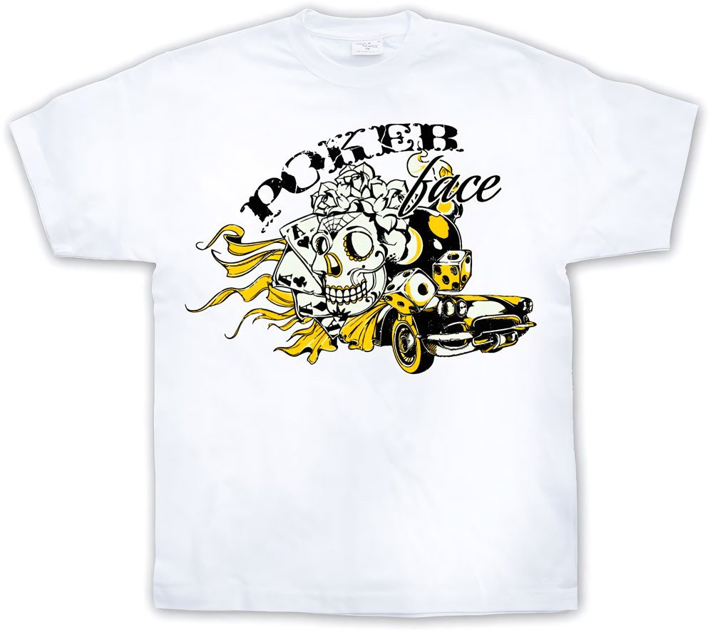Hybris T-Shirt Poker Face T-Shirt von Hybris