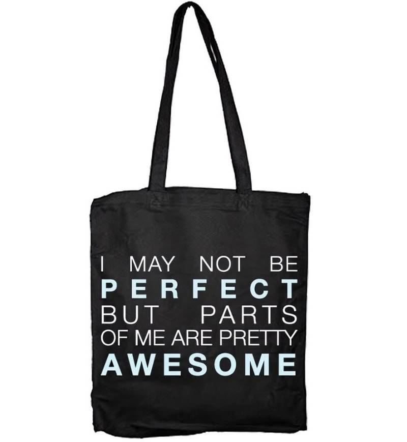 Hybris Tragetasche I May Not Be Perfect Tote Bag von Hybris