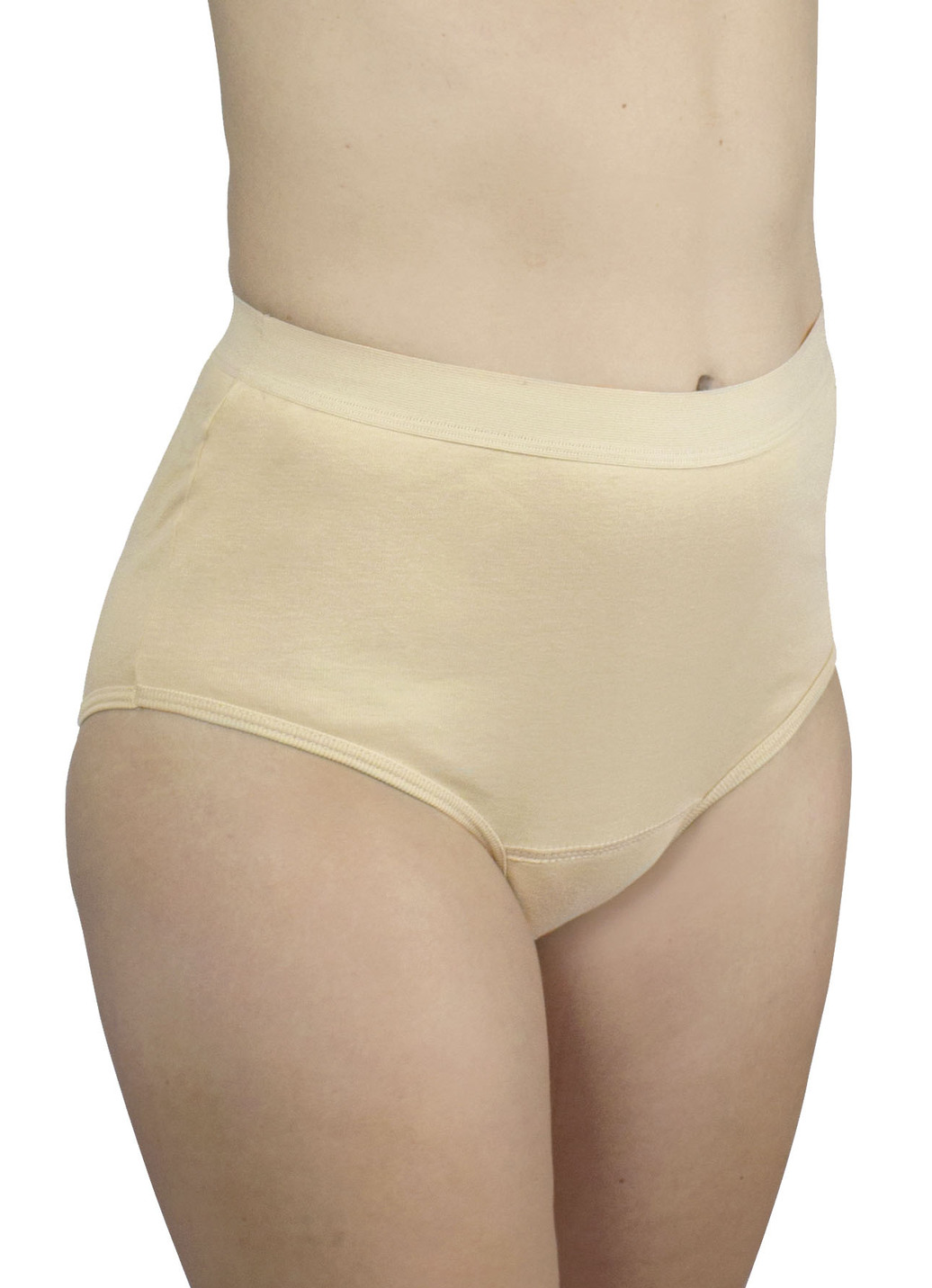 Hygiene-Damen-Slip, High-waist, von Hydas, Damen-Slip, High-waist, Größe 2 (42/44), Beige von Hydas