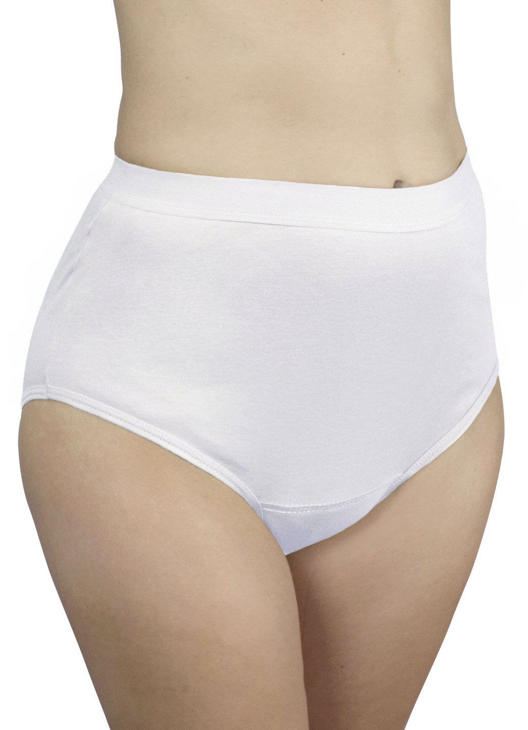 Hygiene-Damen-Slip, High-waist, von Hydas, Dreierpack, Damen-Slip, High-waist, Größe 5 (54/56), Weiss von Hydas