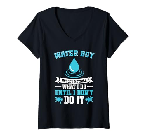 Damen H20 Water Football Waterboy Hydratisierte Hinweise Waterboy T-Shirt mit V-Ausschnitt Damen H20 Water Football Waterboy Hydratisierte Hinweise Waterboy T-Shirt mit V-Ausschnitt von Hydration Specialist Outfit For & Water Manager