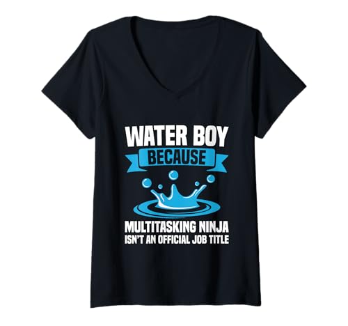 Damen Waterboy Water Dealer Berufsbezeichnung Hydration Specialist T-Shirt mit V-Ausschnitt Damen Waterboy Water Dealer Berufsbezeichnung Hydration Specialist T-Shirt mit V-Ausschnitt von Hydration Specialist Outfit For & Water Manager