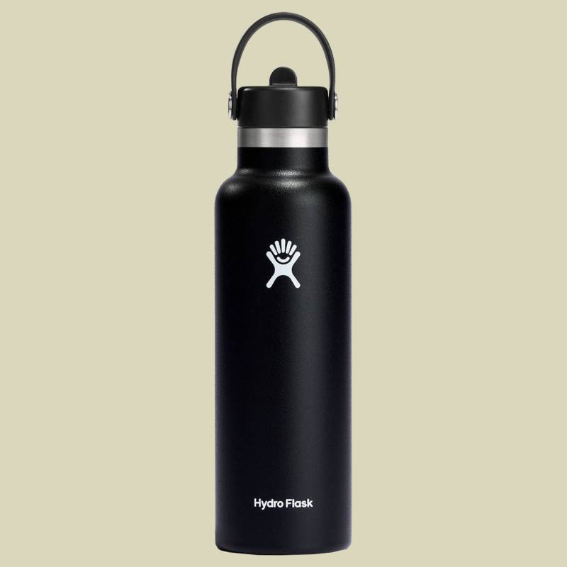 Hydro Flask 21 oz Standard Mouth w. Flex Straw Cap Volumen 621 Farbe black von Hydro Flask
