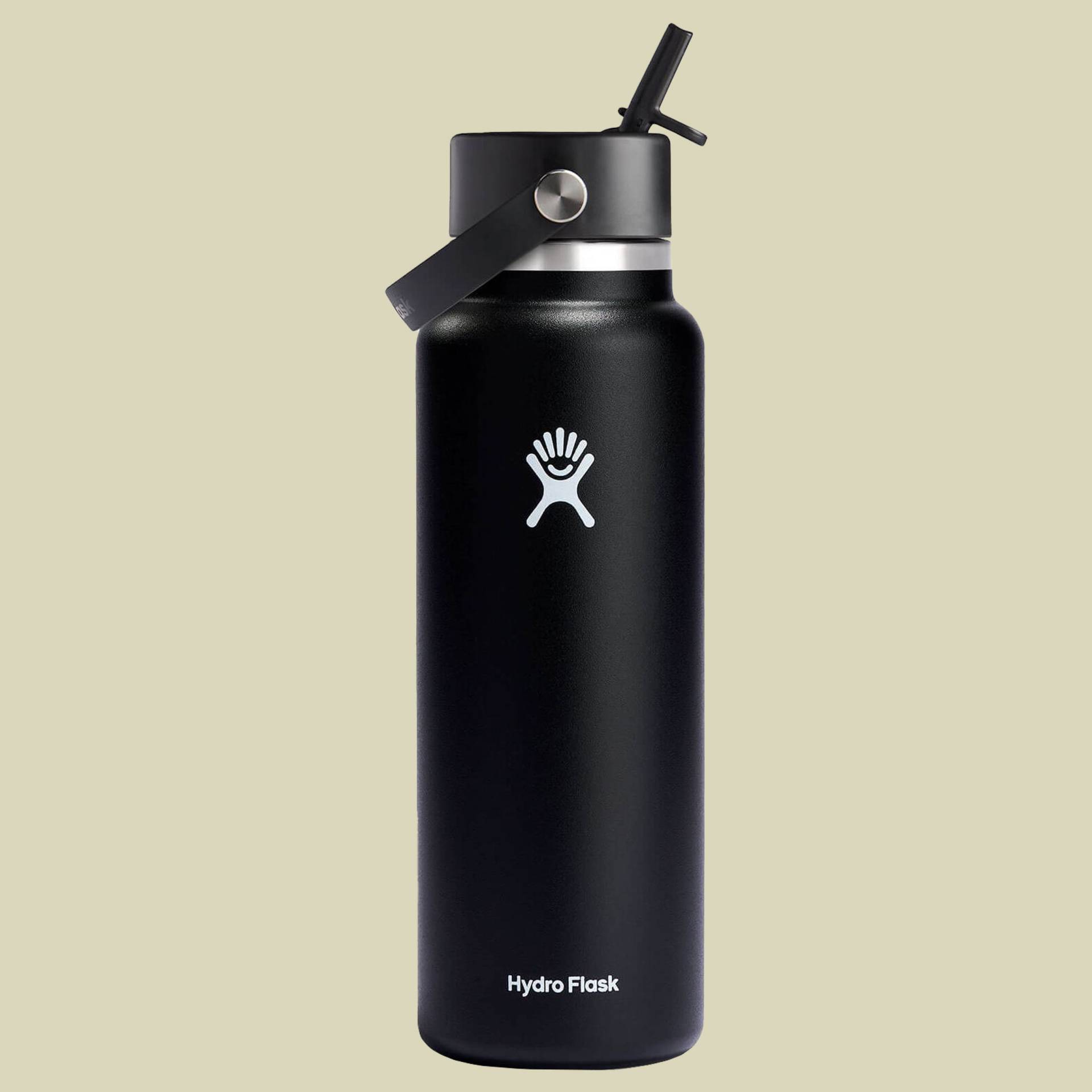 Hydro Flask 32 oz Wide Mouth with Flex Straw Cap Volumen 946 Farbe black von Hydro Flask