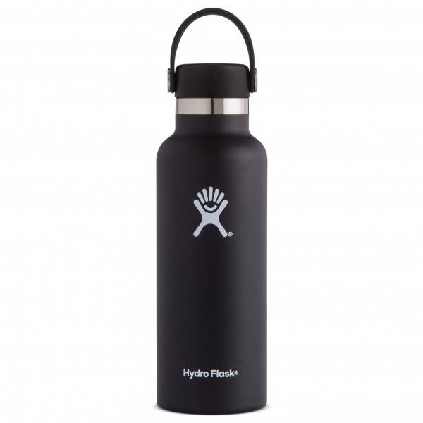 Hydro Flask - Standard Mouth with Standard Flex Cap - Isolierflasche Gr 532 ml schwarz/grau von Hydro Flask