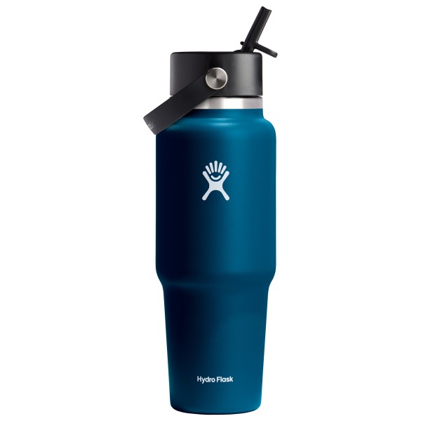 Hydro Flask - Wide Flex Straw Travel Bottle - Trinkflasche Gr 946 ml blau von Hydro Flask
