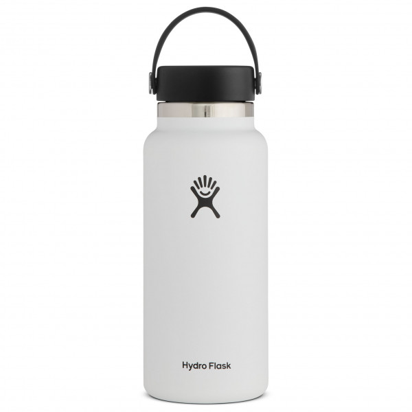 Hydro Flask - Wide Mouth With Flex Cap 2.0 - Isolierflasche Gr 946 ml grau/weiß von Hydro Flask