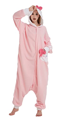 Hydrobreak Schlafanzug für Erwachsene Unisex Einteiler Pyjama Tierkostüm Halloween Christmas Cosplay Onesie Hello Kitty Rosa L Hydrobreak Schlafanzug für Erwachsene Unisex Einteiler Pyjama Tierkostüm Halloween Christmas Cosplay Onesie Hello Kitty Rosa L von Hydrobreak