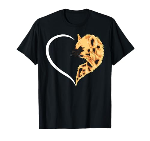 Hyena T-Shirts für Frauen Mädchen Kinder Hyena T-Shirt Herz T-Shirt von Hyena T Shirt & Tees Co