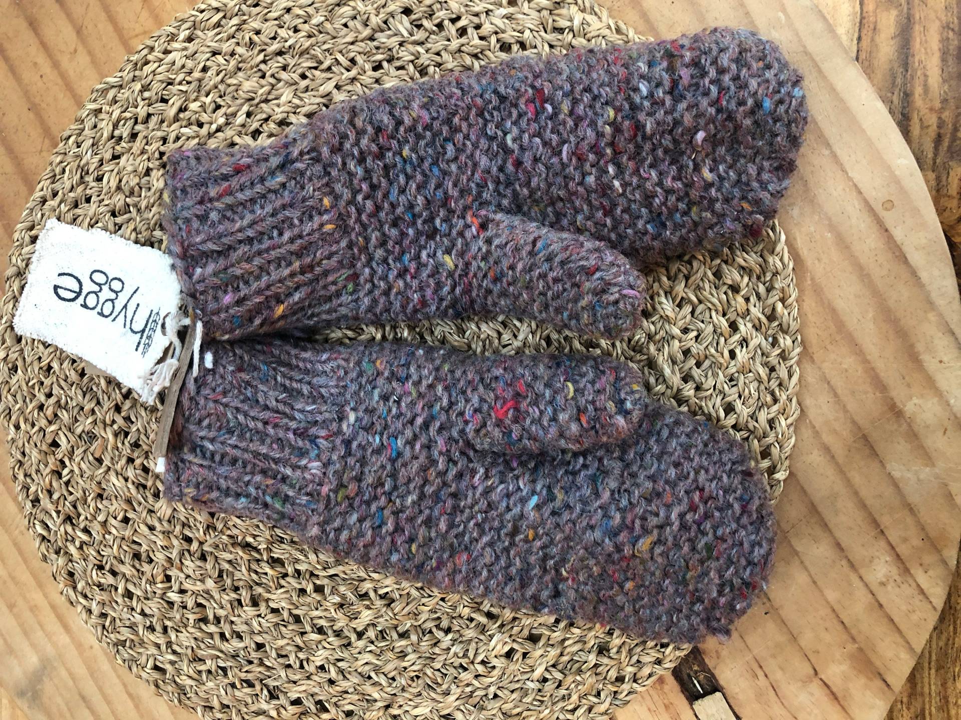Fäustlinge Aus Recyceltem Garn Mit Futter Upcycling-Fleece Fäustlinge Aus Recyceltem Garn Mit Futter Upcycling-Fleece von HyggeKnitsCreations