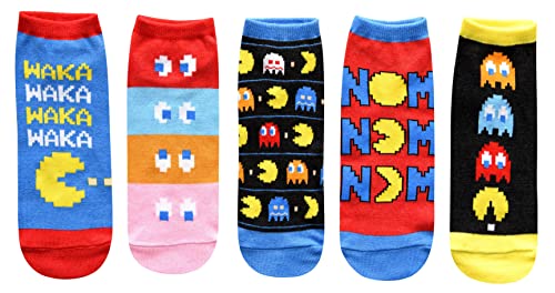 Hyp Pac-Man Waka Waka Waka Juniors/Damen 5er-Pack Knöchelsocken von HYP