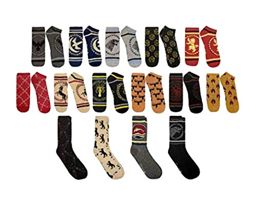 Limited Edition 2019 Game of Thrones 15 Days of Socks Andenken Box Advent Kalender Mehrfarbig 10 von HYP