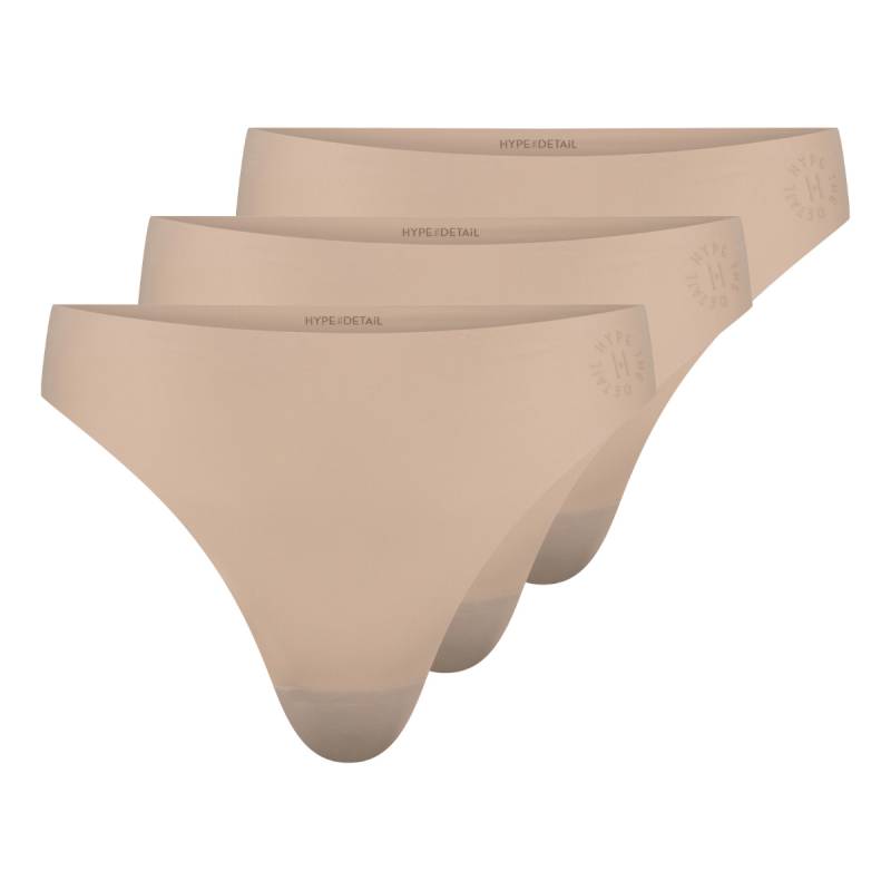Hype The Detail 3-pack String, Beige, Größe: XL, Damen von Hype The Detail