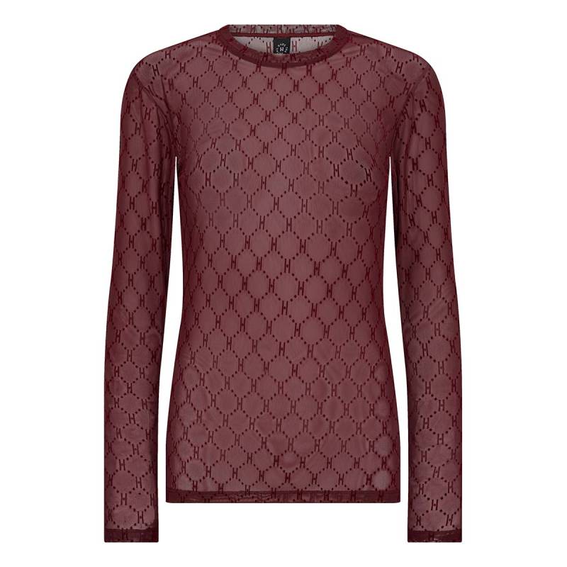 Hype The Detail Mesh Bluse, Rot, Größe: M, Damen von Hype The Detail