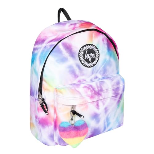 Hype Mädchen Rainbow Heart Tie-dye Rucksäcke, Regenbogenfarben von hype
