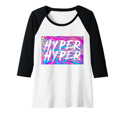 Damen 90er Jahre Rave Outfit Damen Techno Festival Raglan Damen 90er Jahre Rave Outfit Damen Techno Festival Raglan von Hyper Hyper