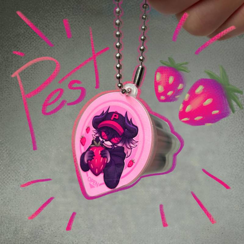 Vorbestellung - Pest Erdbeerkäfer Gelee Schlüsselanhänger Vorbestellung - Pest Erdbeerkäfer Gelee Schlüsselanhänger von Hypercomputerr