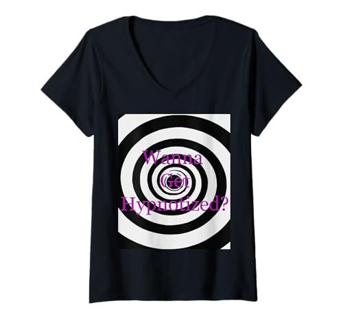Damen Willst du hypnotisiert Werden T-Shirt mit V-Ausschnitt Damen Willst du hypnotisiert Werden T-Shirt mit V-Ausschnitt von Hyperempiria