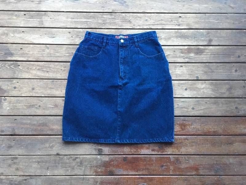 30 Denim Minirock Jeanjer Von Jordache Dunkelblau Hohe Taille Mini Rock Kurze Blau Jeans Medium M 28 29 Größe 11 12 von HypnoticaVintage