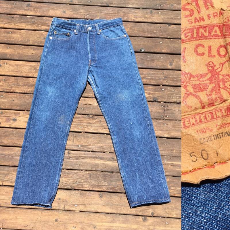 32x29 Levis 501 Jeans Usa Made in America American Dark Blue 33 32 31 30 29 28 Indigo 70S 1970S 80S 1980S 501S Jeans von HypnoticaVintage
