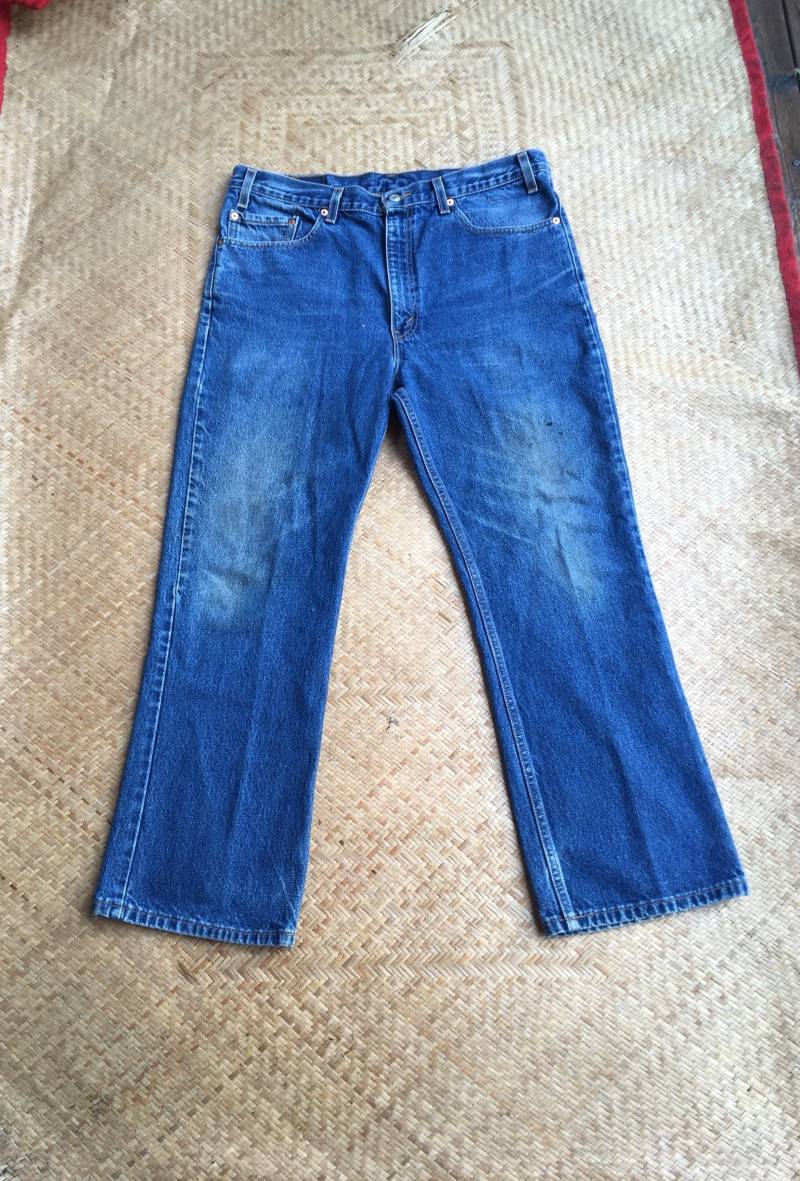 38 Levis 517 Jeans Usa Made in America Boot Geschnitten 517S Breite Bein Fackel Gerade Fackeln Dunkelblau Verblasst Perfekt Verblassen Zoll Taille X 38 Levis 517 Jeans Usa Made in America Boot Geschnitten 517S Breite Bein Fackel Gerade Fackeln Dunkelblau Verblasst Perfekt Verblassen Zoll Taille X von HypnoticaVintage