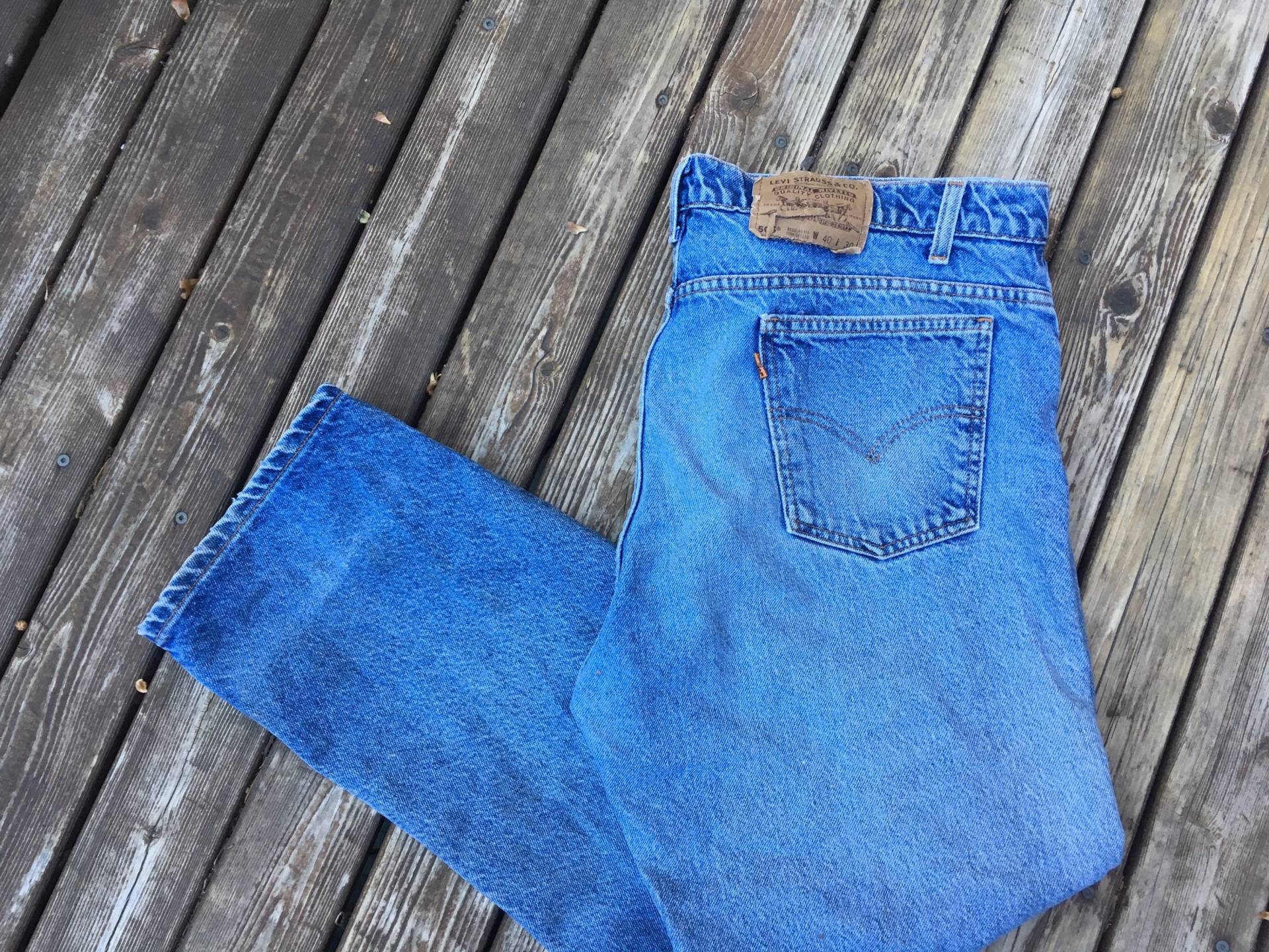 38 Levis Distressed 550 Jeans Orange Tab Baggy Weites Gerades Bein L Xl Extra Groß 36 37 14 16 18 Erweiterte Größen 100 Baumwolle Xxl 38 Levis Distressed 550 Jeans Orange Tab Baggy Weites Gerades Bein L Xl Extra Groß 36 37 14 16 18 Erweiterte Größen 100 Baumwolle Xxl von HypnoticaVintage