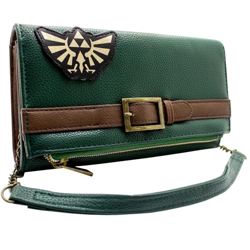 Hyrule Zelda A Link to The Past Original Link Tunika Outfit Portemonnaie/Kupplung Münztasche & Kartenhalter, Grün von Hyrule
