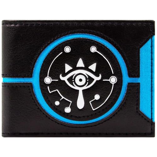 Hyrule Zelda Breath of The Wild Sheikah Schatten-Volk Emblem Geldbörse/Geldbeutel Klapp ID & Kartenhalter, Schwarz von Hyrule