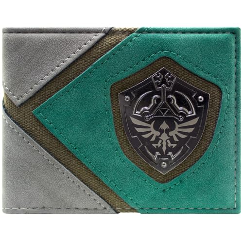 Zelda Twilight Princess Link Hylian Schildhaltung Geldbörse/Geldbeutel Klapp ID & Kartenhalter, Grün von Hyrule