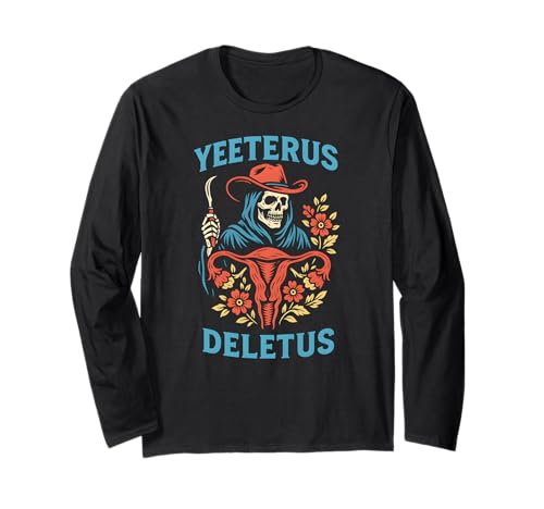 Hysterektomie Yeeterus Deletus Fun Damen Genesung Chirurgie Langarmshirt von Hysterectomy Surgery Patient Get Well Recover Wear