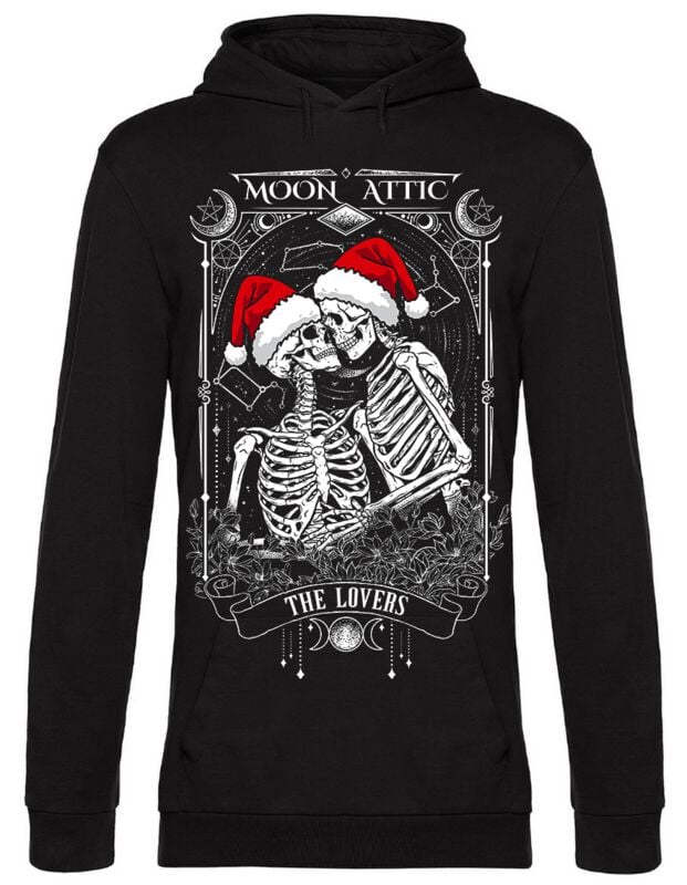 Hysteria Ink - Gothic Kapuzenpullover - The Lovers Xmas - S bis 3XL - für Männer - Größe XXL - schwarz Hysteria Ink - Gothic Kapuzenpullover - The Lovers Xmas - S bis 3XL - für Männer - Größe XXL - schwarz von Hysteria Ink