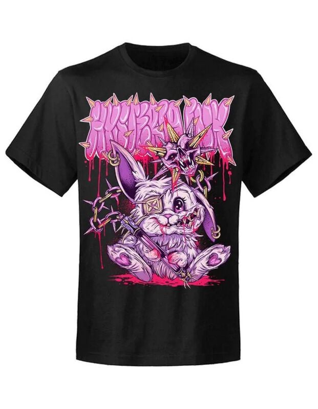 Hysteria Ink - Gothic T-Shirt - Ink Rabbit 666 Ink - S bis 5XL - für Männer - Größe M - schwarz Hysteria Ink - Gothic T-Shirt - Ink Rabbit 666 Ink - S bis 5XL - für Männer - Größe M - schwarz von Hysteria Ink