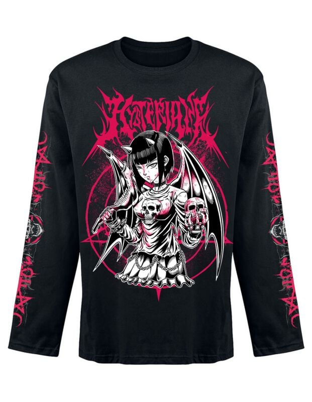 Hysteria Ink Ink Manga Devil Langarmshirt schwarz in XL von Hysteria Ink