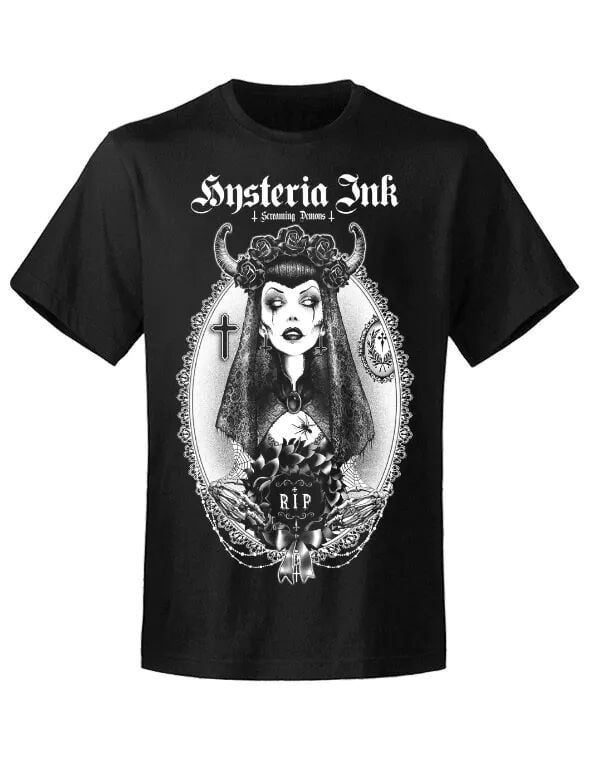 Hysteria Ink RIP Ink T-Shirt schwarz in S von Hysteria Ink