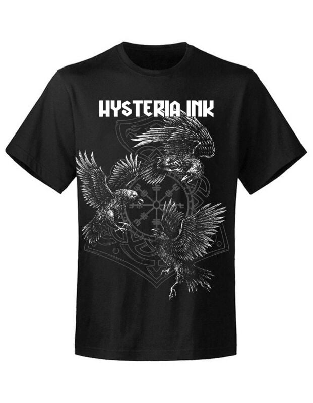 Hysteria Ink The Three Crows T-Shirt schwarz in XL von Hysteria Ink