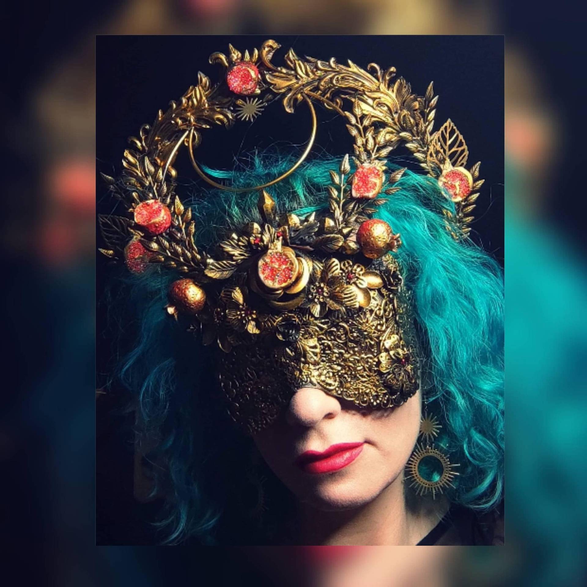 Granatapfel - Maske Oder Halo/& Combo Granatapfel - Maske Oder Halo/& Combo von HysteriaMachine