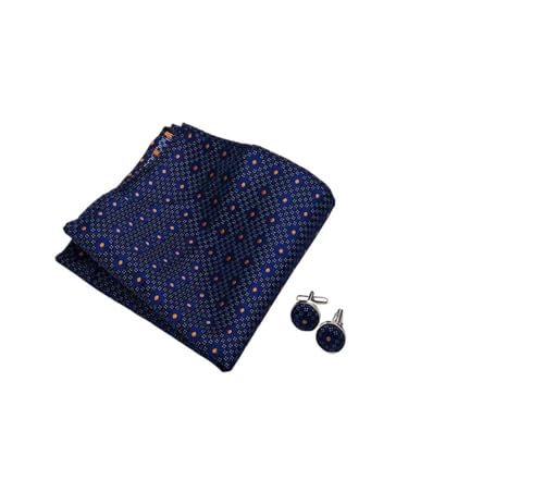 Hyuwdai Krawatten-Set for Herren, modisch, Krawatte, Ring, Taschentuch, Manschettenknöpfe mit Ringclip, Anzug for Hochzeit, Party, Zubehör, Gravats(THCR170) von Hyuwdai