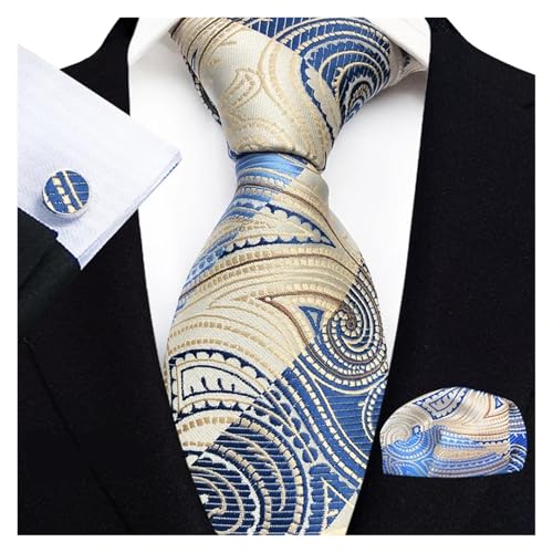 Krawatte, Square Handtuch, Manschettenknöpfe Set florale blaue Bindungen for Männer Hochzeitsfeier Geschäftsmann Tiege Taschentuch Brosche Manschettenknöpfe Set Men Accessoires Set Men Accessoires(TZ- Krawatte, Square Handtuch, Manschettenknöpfe Set florale blaue Bindungen for Männer Hochzeitsfeier Geschäftsmann Tiege Taschentuch Brosche Manschettenknöpfe Set Men Accessoires Set Men Accessoires(TZ- von Hyuwdai