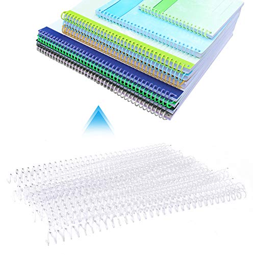 20Pcs Spiralbinderücken, Plastic Comb Bindings Kamm Binderücken, A4 Binderücken(13mm transparent) von Hztyyier