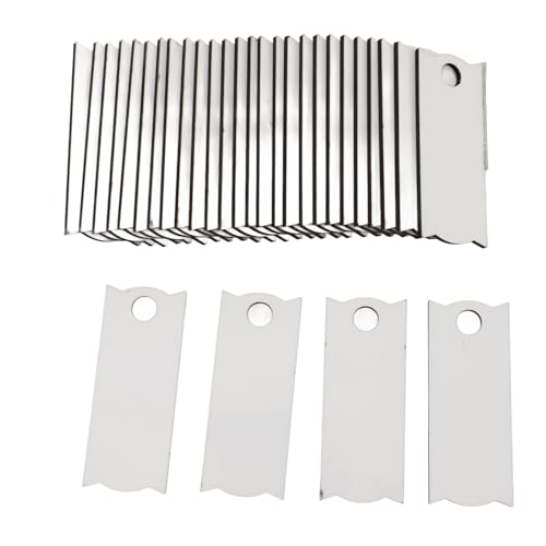 30 PCs 40oz Cup Sublimation Name Tags Rechteckige Sublimation Blindende Name Platten 8.1x3.3 cm mit Premium -Sublimationsbeschichtung für die Verwendung von Multi -Zwecken mit von Hztyyier