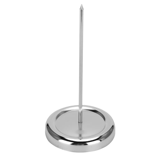 Edelstahl Zettelspießer mit Spikes, Zettelspießer Memo Halter Zettelhalter Bon Aufspießer für Zettel Note Papier Beleg, 7.3 * 14.7cm von Hztyyier