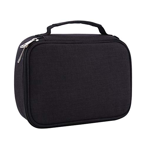 Hztyyier 72 Slots Federmäppchen mit großer Kapazität Multifunktionale faltbare Stoff Federtasche mit Reißverschluss für das Schulbüro stationär(Schwarz) von Hztyyier