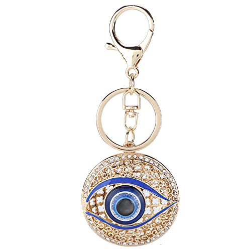 Hztyyier Evil Eye Schlüsselanhänger, Hamsa Evil Eye Amulett Schlüsselanhänger für Glück Türkisch Blau Evil Eye Amulett Schlüsselanhänger Charm-Anhänger von Hztyyier