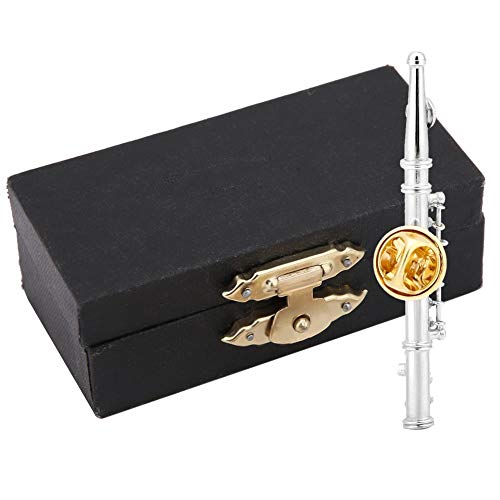 Hztyyier Flöte Brosche Silber/Gold Überzogene Frauen Brosche Pins mit Geschenkbox für Geschenk Sammlung(Silber) von Hztyyier